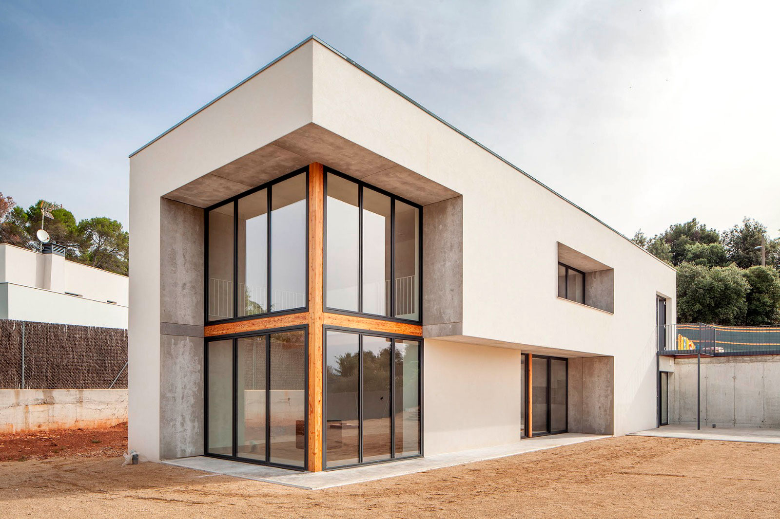 Vista Estudi Arquitectura - Casa de fusta a Matadepera